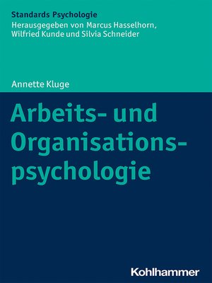 cover image of Arbeits- und Organisationspsychologie